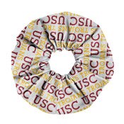 USC Trojans League White All Over Spirit Scrunchie